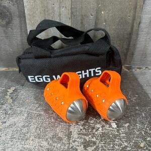 Egg Weights Cardio Max 1.5LB Handheld Weight -Set of 2 - Orange (3 LBS Total)